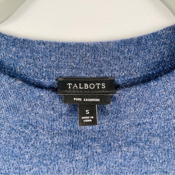 TALBOTS AUDREY CASHMERE SWEATER | Small | Denim Blue - Picture 4 of 4